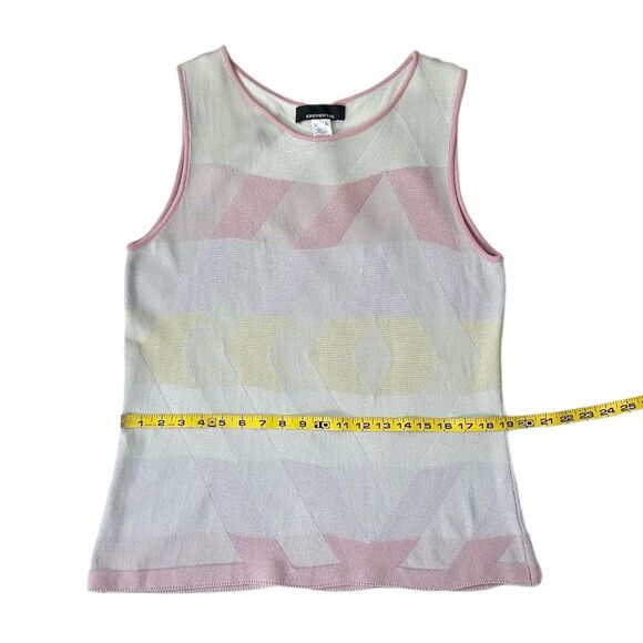 Jones New York Womenβs Silver Gray, Pink, Purple & Yellow Slipover Tank Size XL - Picture 8 of 11